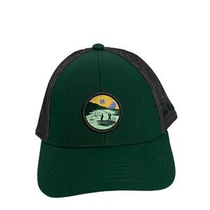 Black Clover Live Lucky Fishing Patch Trucker Hat Green Grey Snapback Mesh Cap